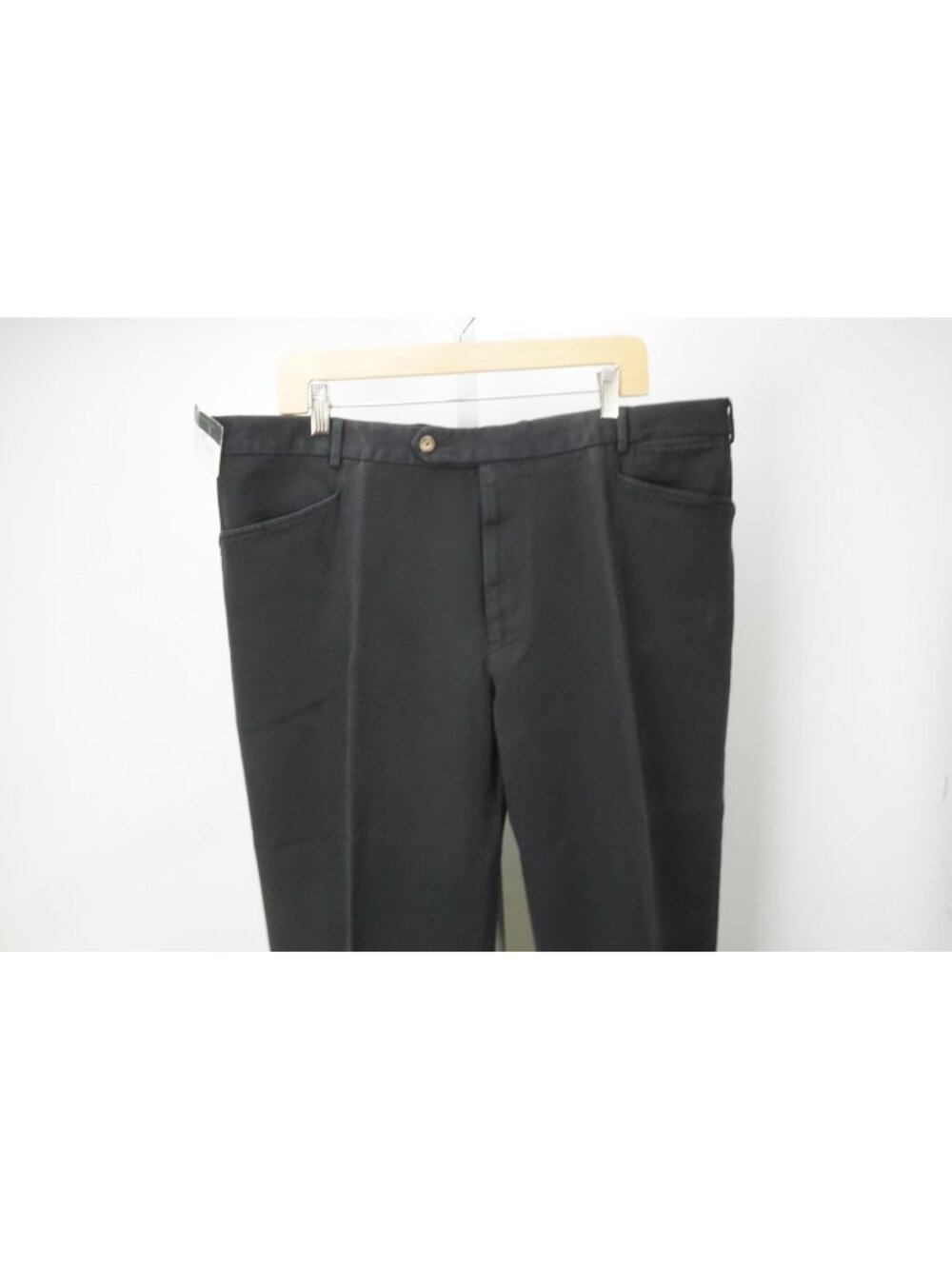 Burberry London Black Twill 100% Cotton Mens Chino Pants Sz 60 EU BRAND NEW